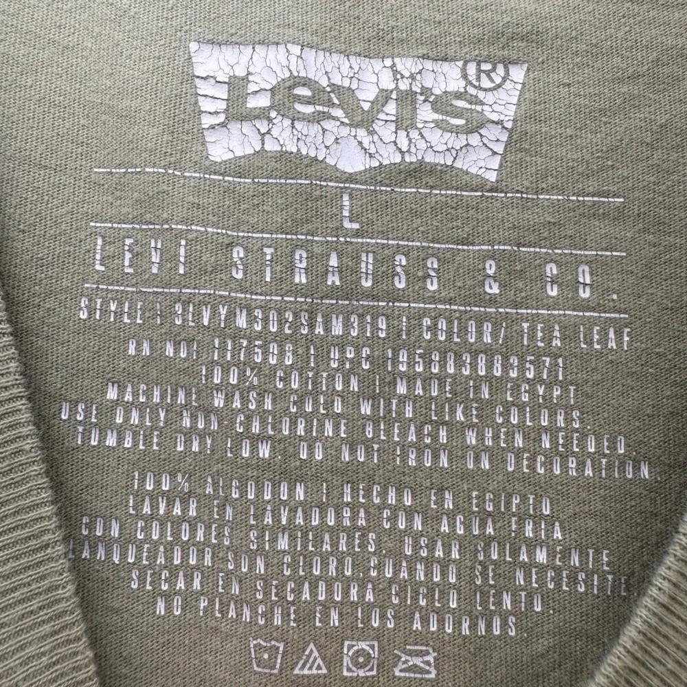 Levi's 100% Cotton Graphic‎ Tee Desert Scene Short Sleeve Casual T-Shirt Size L